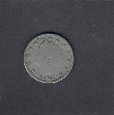 Beschrijving: 5 Cent LIBERTY